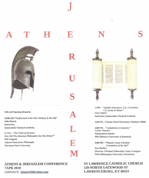 Athens and Jerusalem Flyer